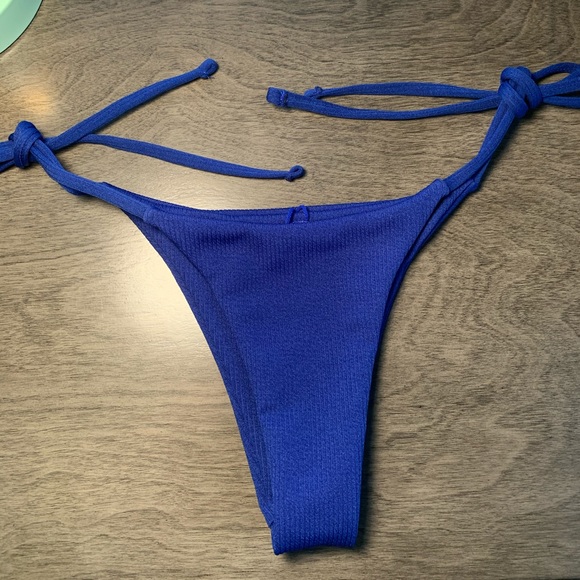 Cobalt Blue Triangle String Bikini Set - Picture 4 of 5